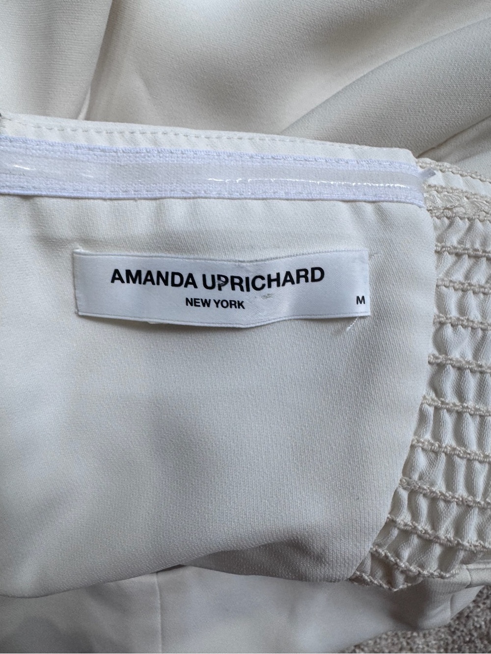 Amanda Uprichard White Strapless Ruffle Romper Size M - Picture 3 of 8